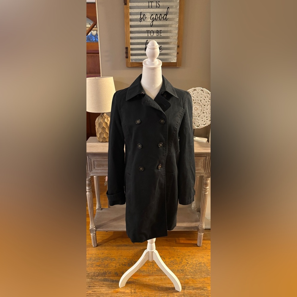Coach Cotton Double Breasted Trench Coat